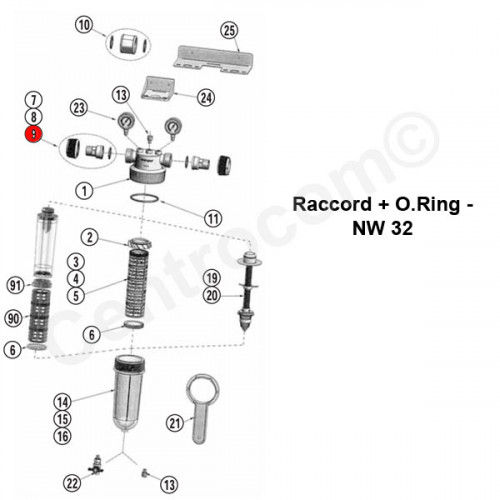Raccord + O.Ring