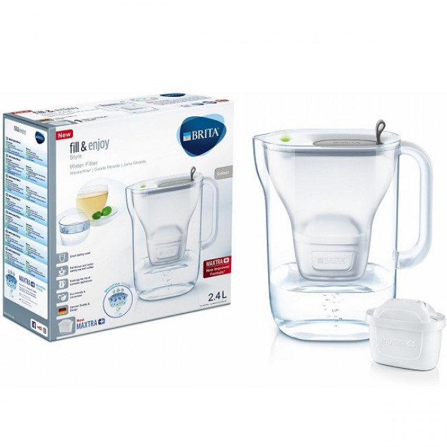 Carafe filtrante style xl grise Brita